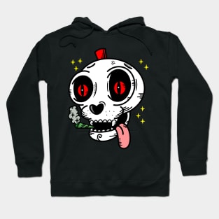 smoking weed skull Hoodie